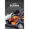 1/24 Bugatti Atlantic Luxus-Sportwagen Legierungsmodell, Simulierter Ton und Licht, Bemalte Innenausstattung, Restaurierte Details, Schreibtisch-Dekorationen