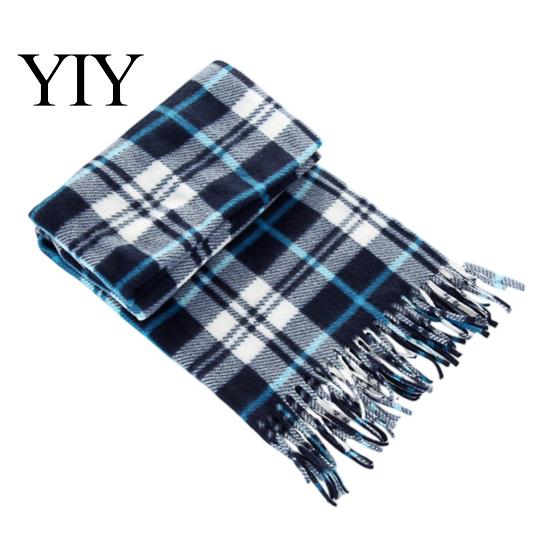 Commuting Winter Gear Classic British Plaid Scarf for Men Women, Soft Double-Sided Velvet Shawl, Skin-friendly Wrap Warm Thickened Neck Autumn