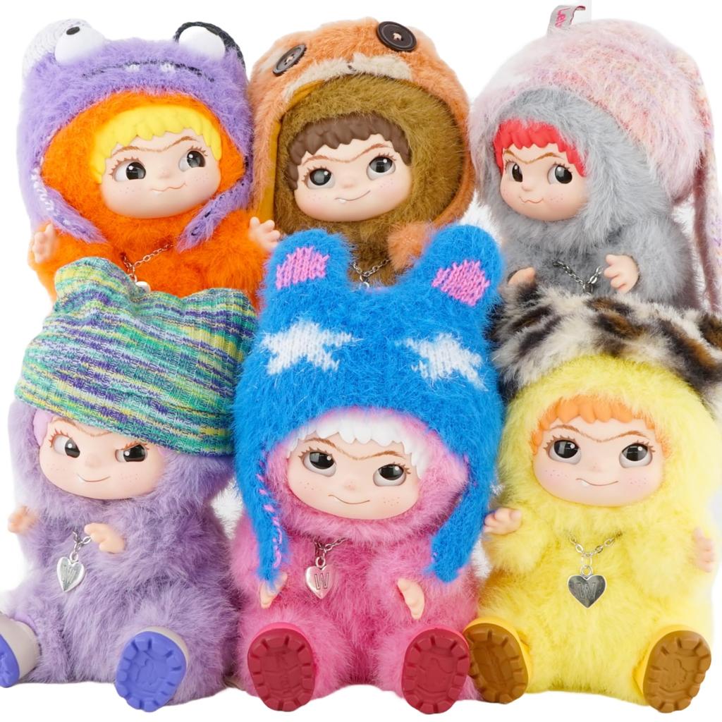 Hassy Top-in Wakuku Rose, 1 Pack Boxed, Trading Mascot Series, FUZZY TRENDY FUN PARTY Plush Toy