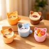 DIY Dollhouse Miniature Cat Coffee Cup Dollhouse Scene Decoration Mini Kitchen Utensils  Dollhouse