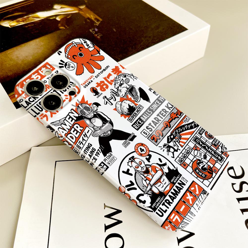 All-inclusive Film Handyhülle Cartoon Mode Design Hartschale Vollständige Abdeckung Kameraschutzhülle für iPhone Samsung Xiaomi Poco Redmi