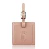 Suitcase Square Label PU Leather Labels School Bag Name Card for Trip Security