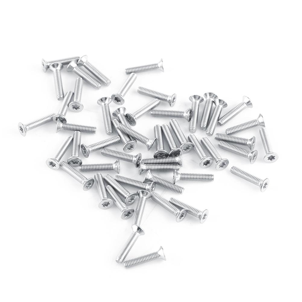 M2.5 Star Screws Countersunk Flat Head Machine S Pack of 50-piece (M2.5*5)