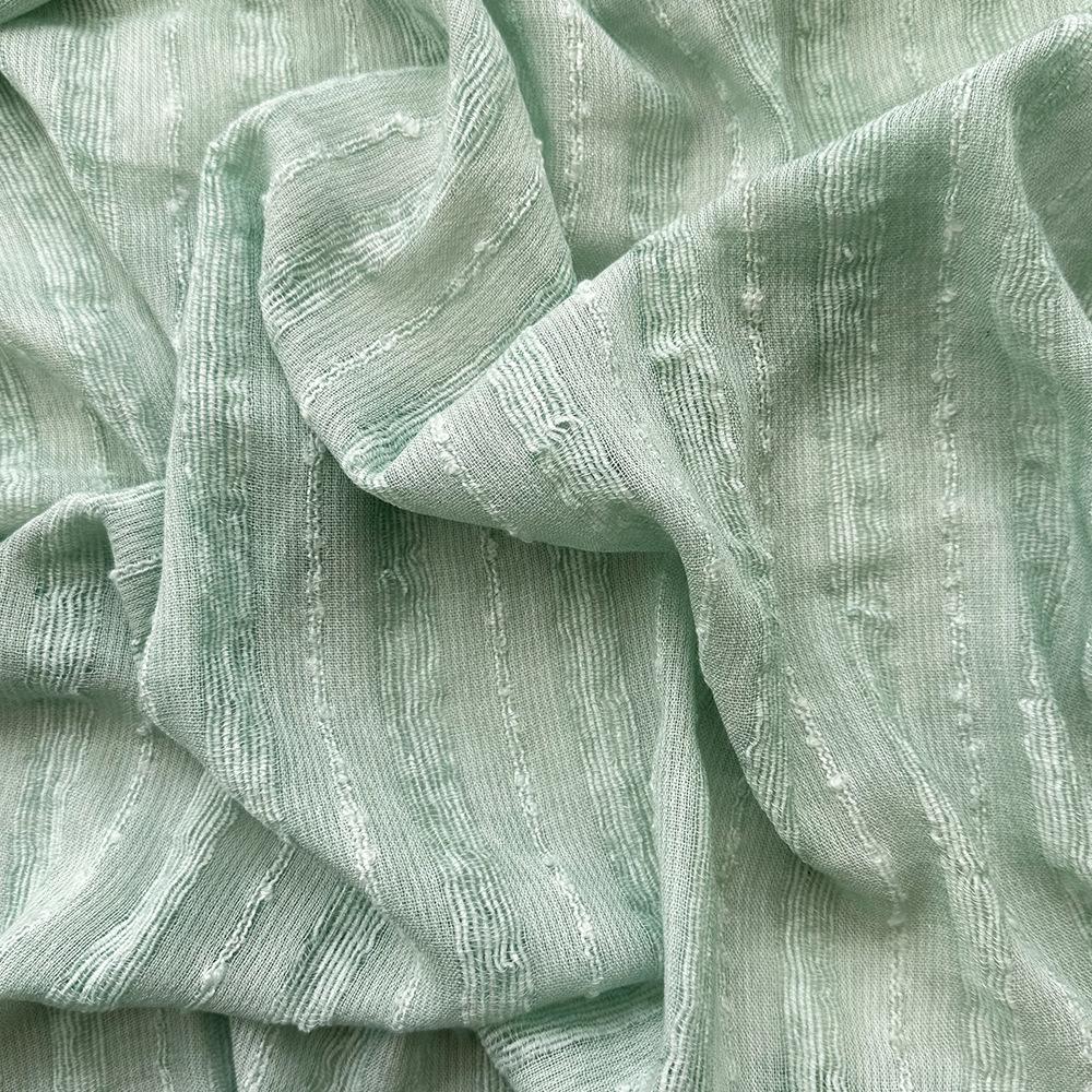 Autumn and winter new solid color blended polyester and cotton scarf women's retro dirty dyed striped shawl versatile scarf men