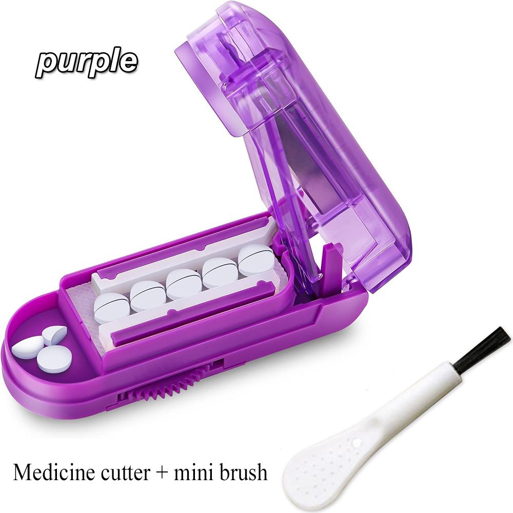 Portable Medicine Cutter Precise Medicine Cutting Scissors Medicine Splitter Tablet Splitting Home Travel Portable Medicine Box
