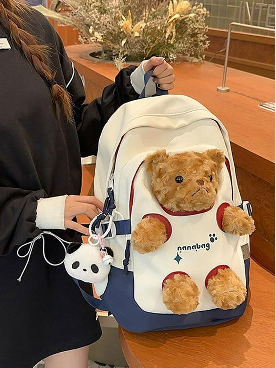 Korean-Style Cute Casual Backpack: Niche Design, Large Capacity, Fashionable Summer Schoolbag