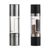 Salt And Pepper Grinder Double-Sided Spice Grinder 2 Compartments Adjustable Coarseness Transparent Spice Mill Easy Refill Spice Bottle for Kitchen