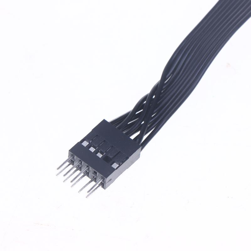 1 ks 9pinový samec na samici DIY příslušenství 20 cm/30 cm Prodlužovací kabel pro přední USB 9pin 2.0 na základní desce počítače