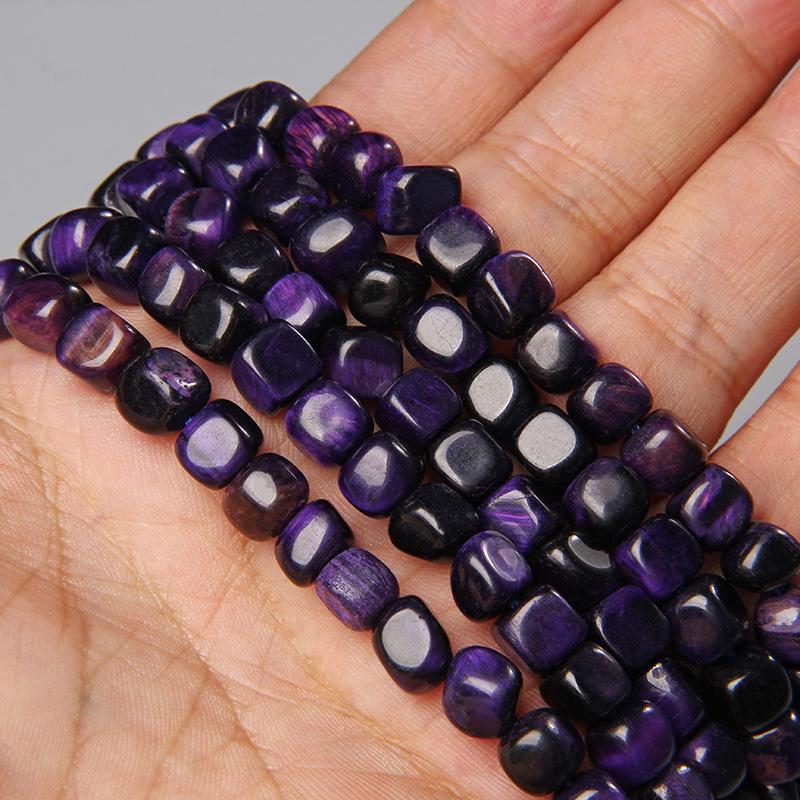 Natural Stone Square Cube Agates Beads Charm Loose Spacer Beads 6-8mm Jewelry Making Accessories Beadwork DIY Necklace Bracelets