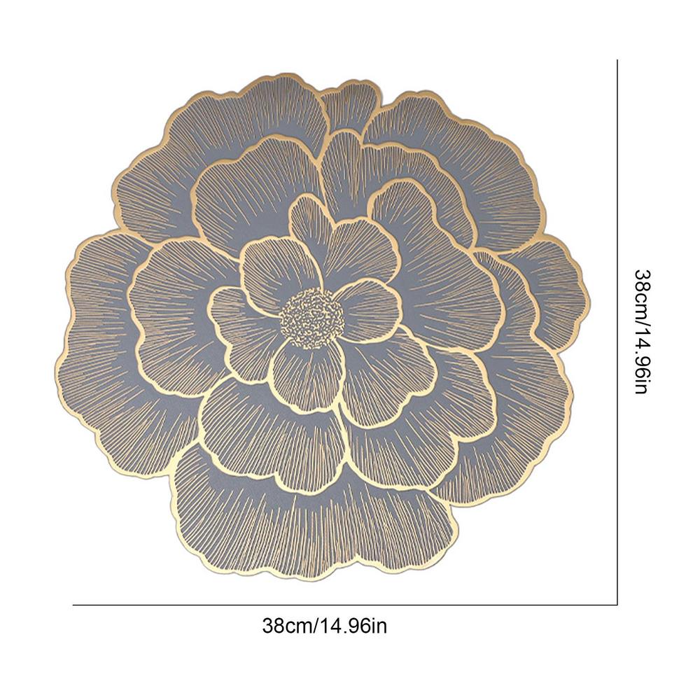 Descansos de Copos Florais Tapete de Cozinha PVC Descanso de Mesa Almofada Quente Descansos de Mesa para Mesa de Jantar Isolamento Térmico Antiderrapante Cozinha