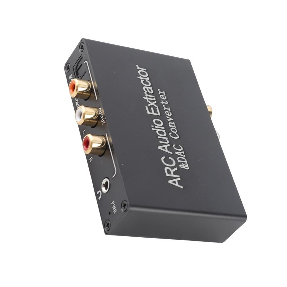 192KHz HD Output ARC Sound Extractor Toslink To Headphone Jack Adapter  for Soundbar