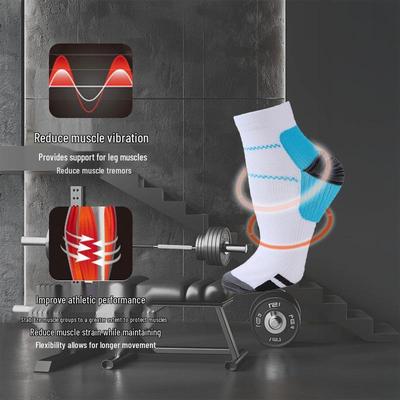 Unisex Compression Socks: Elastic Support for Outdoor Sports & Plantar Fasciitis Relief