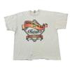 Vintage T-Shirt Mens Womens Tees Top Graphic Print 90s Fruit Of The Loom Beige Mens