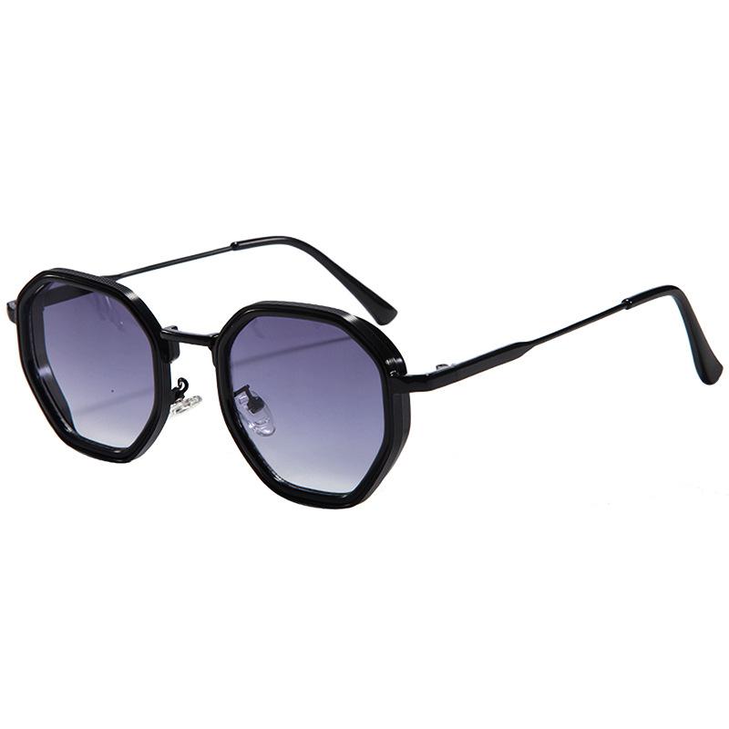 New Steampunk Sunglasses Men's Metal Polygon Large Frame Trendy Sunglasses Men's M5242