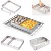 Rectangular cake mold ring, adjustable stainless steel square mousse cake cutter baking mold pastry baking tool