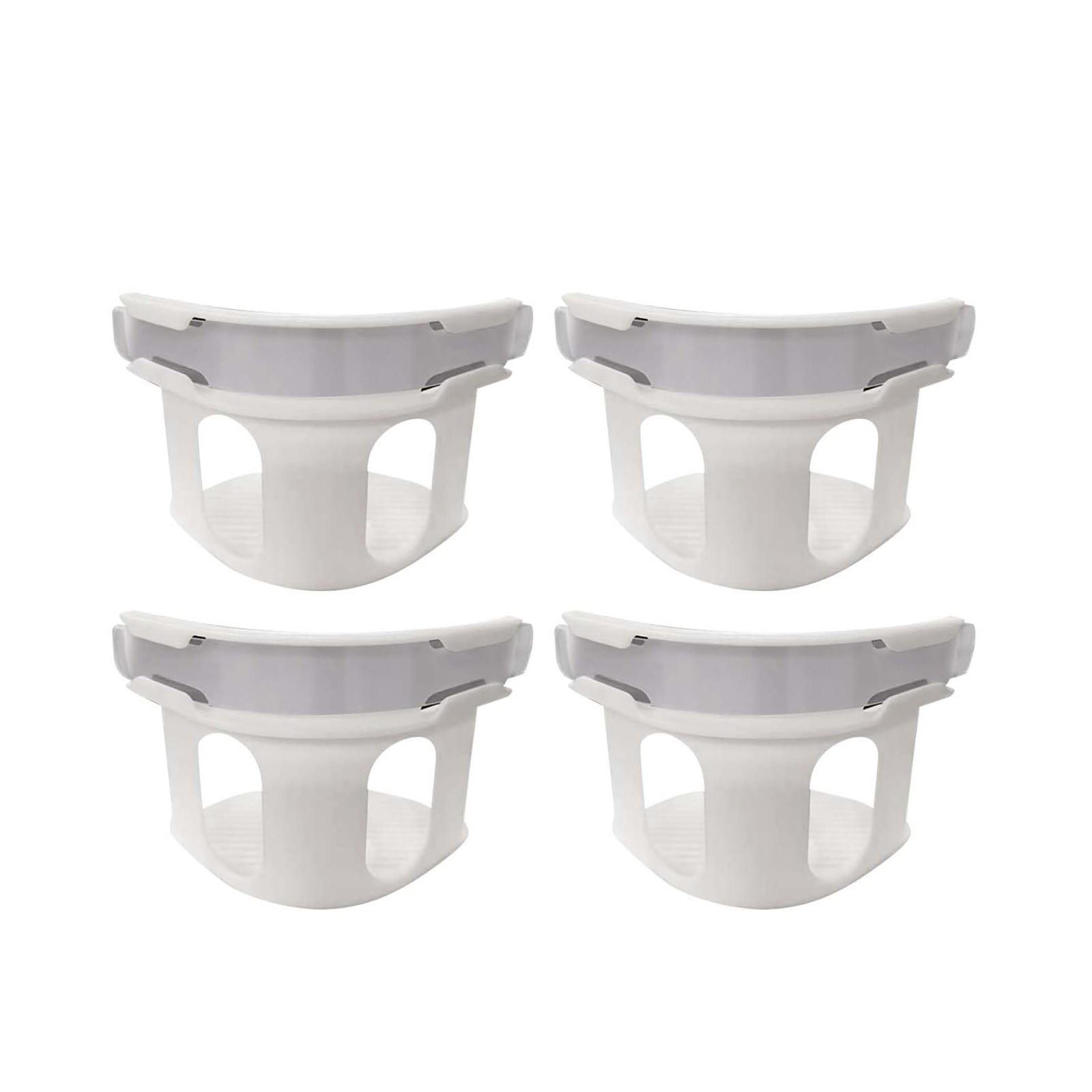 

4 шт. Застежка для простыней, антискользящий зажим, угловой фиксатор, безыгольная застежка для покрывала, пряжка для пододеяльника One Size белый