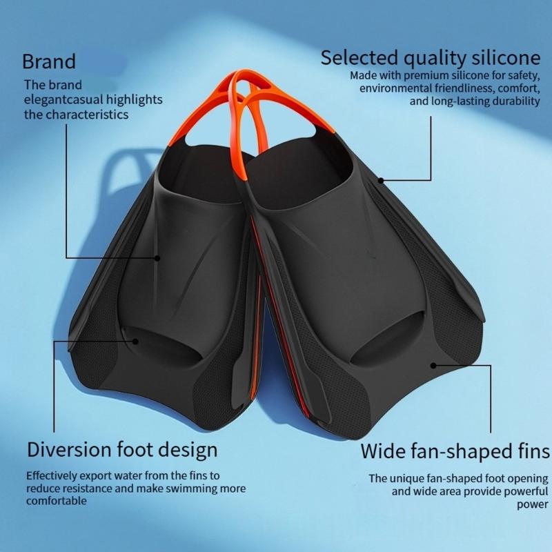 Flexible Scubas Diving Fin Man Women Kids Swimming Surfings Beach Water Fin Flippers Professional Scubas Diving Shoes