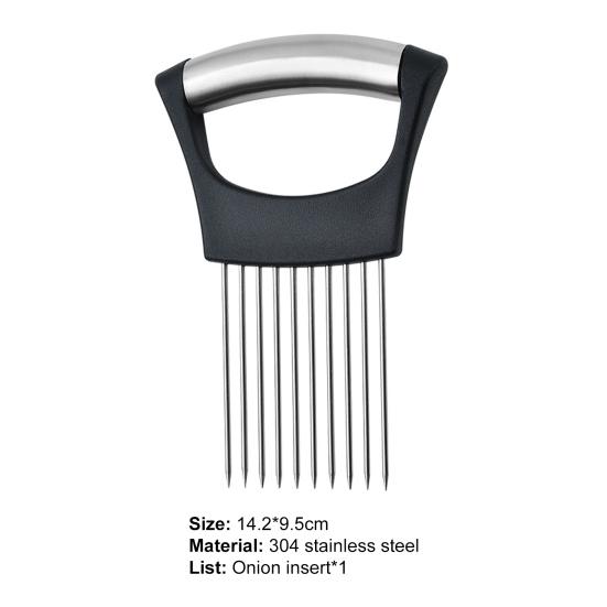 Helpful Onion Holder Good Toughness Comfortable Grip Convenient Durable Guide Slicing Cutter Cooking