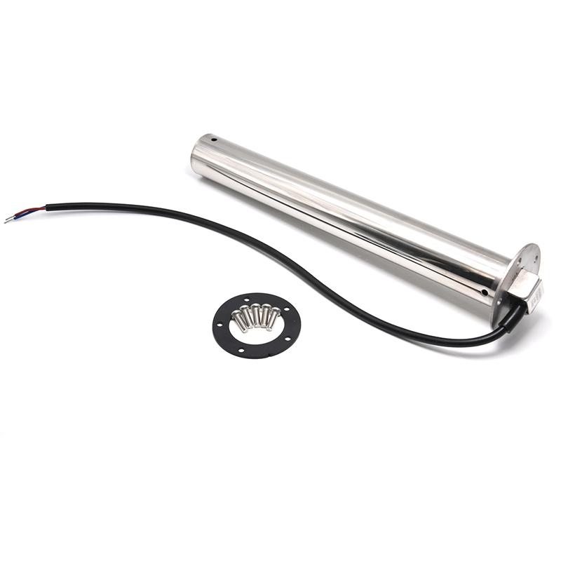 0-190ohm 52mm Holding Tank Gauge with Flash Alarm 150~550mm Sewage Level Sensor HTG Waste Level Meter Waterproof Car Boat