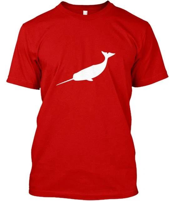 

Белая футболка Narwhal Us Premium TTshirt Сделано в США Размеры от S до 5XL 4XL