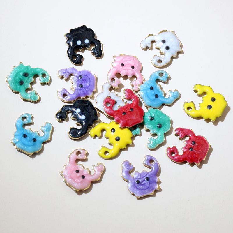 

20pcs Cute Small Enamel Crab Charms Pendant 10x10mm Stainless Steel DIY Jewelry Making Accessories for Earring Necklace Bracelet