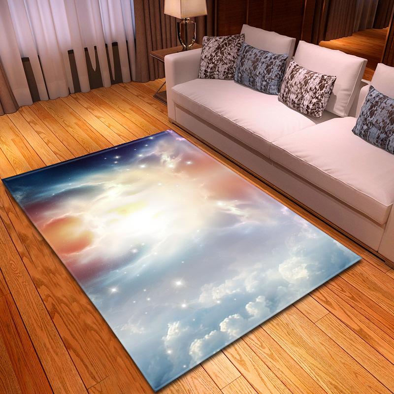 Simple And Mysterious Starry Sky Living Room Carpet Bedroom Dining Room Floor Mat Pattern Size