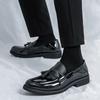Fashion Classic Men Tassel Shoes Casual  Comfortable Fashionable Small Leather Shoe Men British Gentleman Social Shoes Black Sizes 38-46
