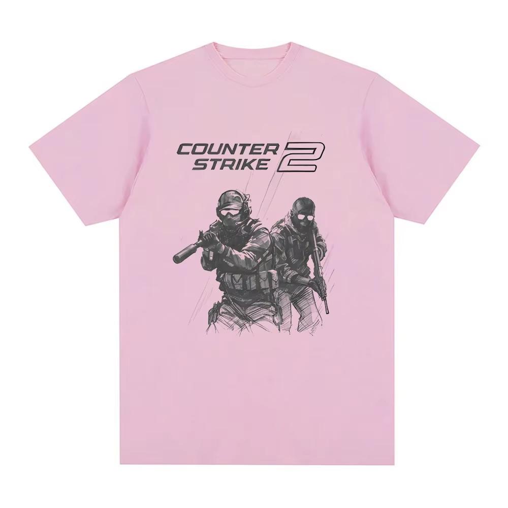 CounterStrike 2 New Style Soldiers Tee Tactical Gaming TShirt Unisex Pure Cotton Tees Fashion Roupas Femininas Anime Clothing