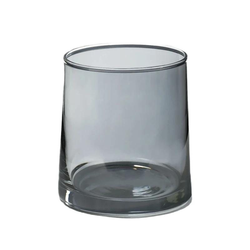 

270ml/9.3oz Trapezoidal Glass in Transparent Gray Colors Creative Whiskey Glass Cocktail Bar Beer Cup Trapezoidal Espresso Cup 270ml темно-серого