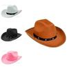 Cowboy Hat With Pink Star Rivets Costume Accessory For Parties