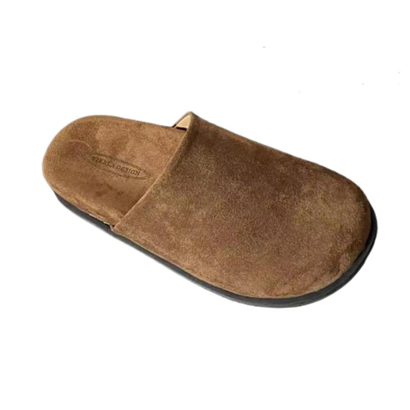 Fashion Flats Women Mules Shoes Suede Casual Slingback Slippers Fashion New Autumn 2025 Dress Cozy Walking Brand Zapatillas De Mujer