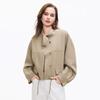 Tatu Elegant Stand Collar Loose Fit Short Jacket