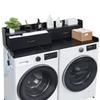VEVOR Washer Dryer Countertop with Shelf, 137 X 69.9 Cm Wooden Washer and Dryer Topper with 2 Drawers & Hooks