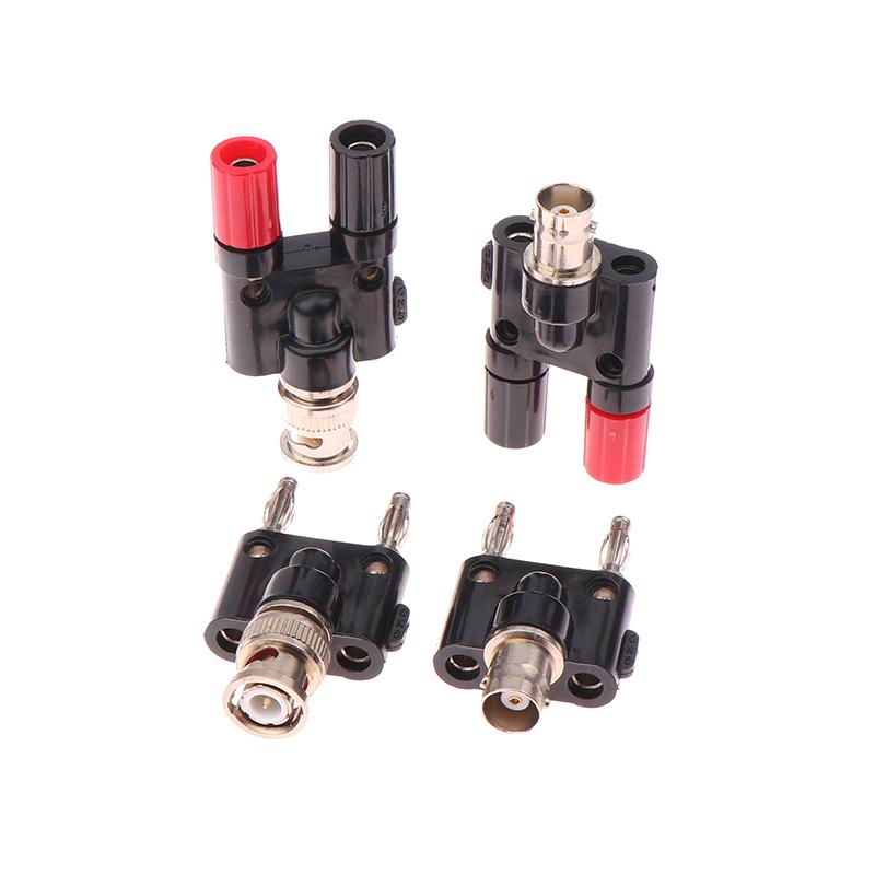 1Pc Adapter Bnc To Banana Male Plug & Female Jack Banana Female Jack Socket Binding Post Rf Coax Coaxial Splitter Converter