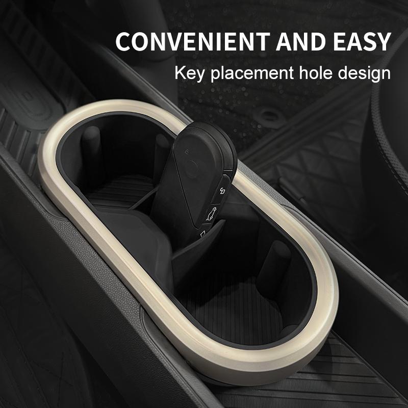 Car Water Cup Holder For Mini Cooper E/SE J01 EV Aceman J05 Center Console Silicone Organizer Ert Storage Box Car Accessories