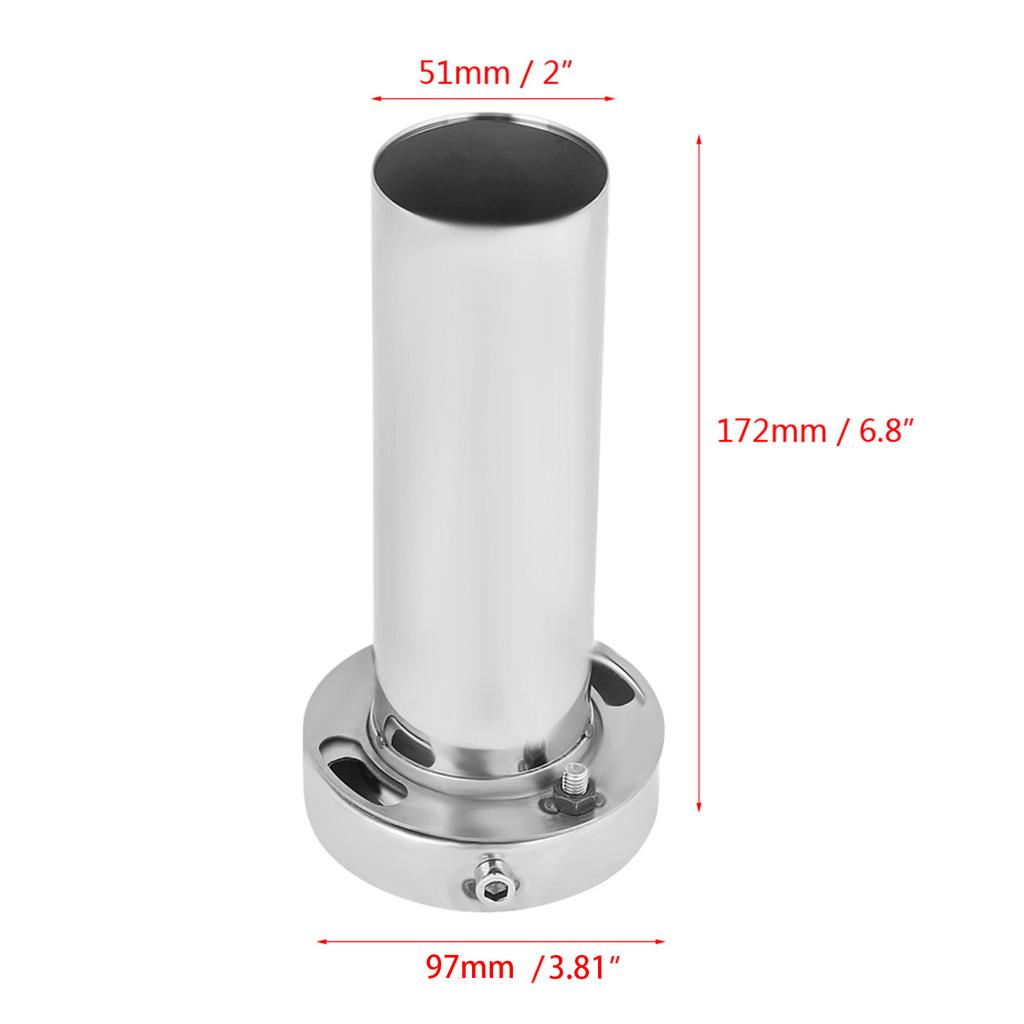     85mm Round Exhaust Muffler Tip Removable Sound Silencer