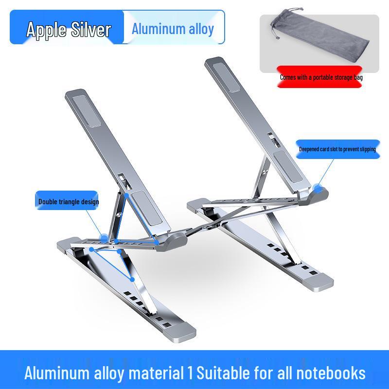 Portable Aluminum Foldable Laptop and Tablet Vertical Stand