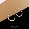 New Simple Glossy Water Drop Earrings Women's European and American Temperament Ear Hook Fashion Earrings