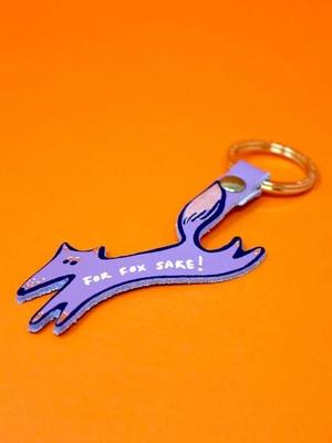 ARK COLOUR DESIGN [ARK COLOUR DESIGN] For Fox Sake Key Fob_Lilac