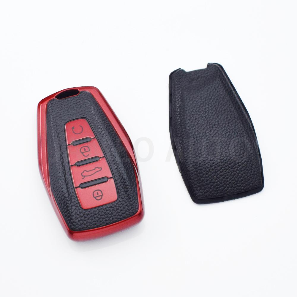 

Auto Styling Fob For Geely Emgrand X7 EX7 Coolray 2019-2020 TPU Car Remote Key Case Cover Holder Shell Accessories красный