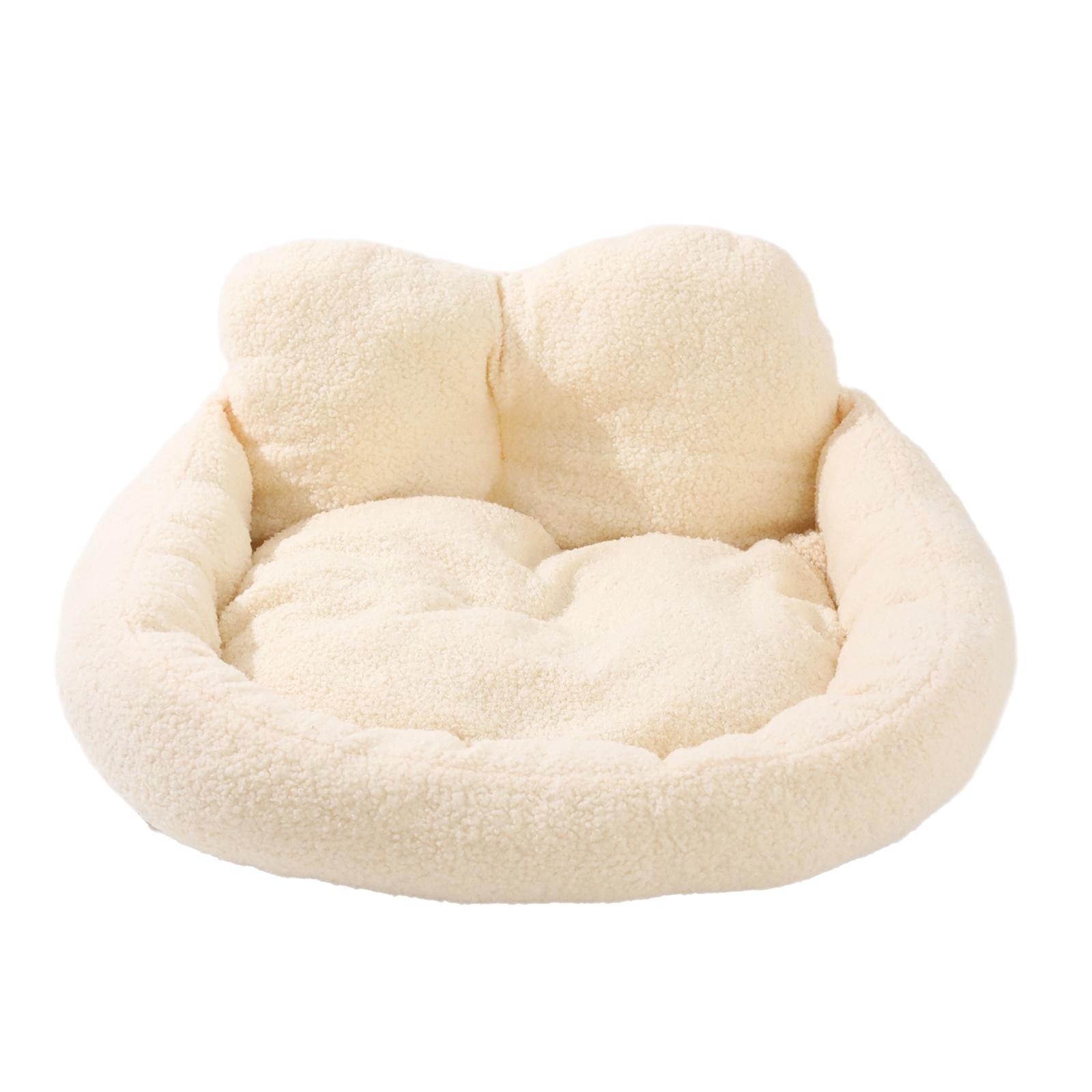 Winter Warm Pet Bed Thickened Washable Dog Bed for Large Dogs Teddy Fleece Heart Bed one size бежевый