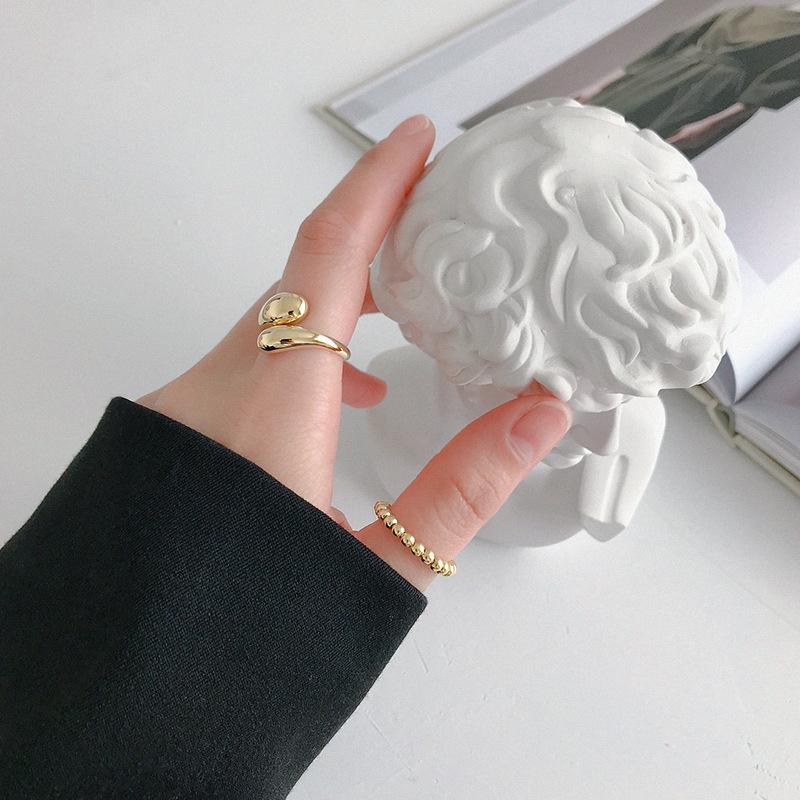 New 925 Sterling Silver Ring Personality Charm Simple Geometric Shape Woman Ring Party Gift for Friends Exquisite Jewelry