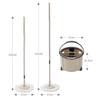 Eyliden Rotating Lifting Rotating Spin Floor Floor Tornado Adjustable 2 Replacement Compact Mop, Mop, Mop, Mop, Mop, Wiper, Mop, Round, Length, Pads,