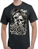 Dia De Los Muertos Herren T-Shirt Weiß oder Schwarz oder Grau Klein bis 3XL