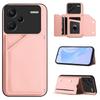 For Xiaomi Redmi Note 13 Pro+ 5G Case Card Holder Kickstand Skin-Touch Phone Cover with Wrist Strap