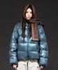 Thevinylhouse Hooded Duck Down Jacket Blue