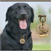 Bronze VIP Individuell Gravierbar Haustier ID-Marke Personalisierte Hausnummer Hund Katze Namensschild Halsband ID Anhänger
