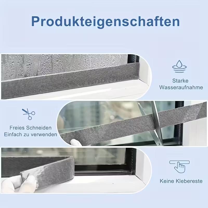 1 Roll Window Anti-condensation Strips Glass Water Absorb Sticker Window Condensation Absorbent Strips Moisture Absorbers