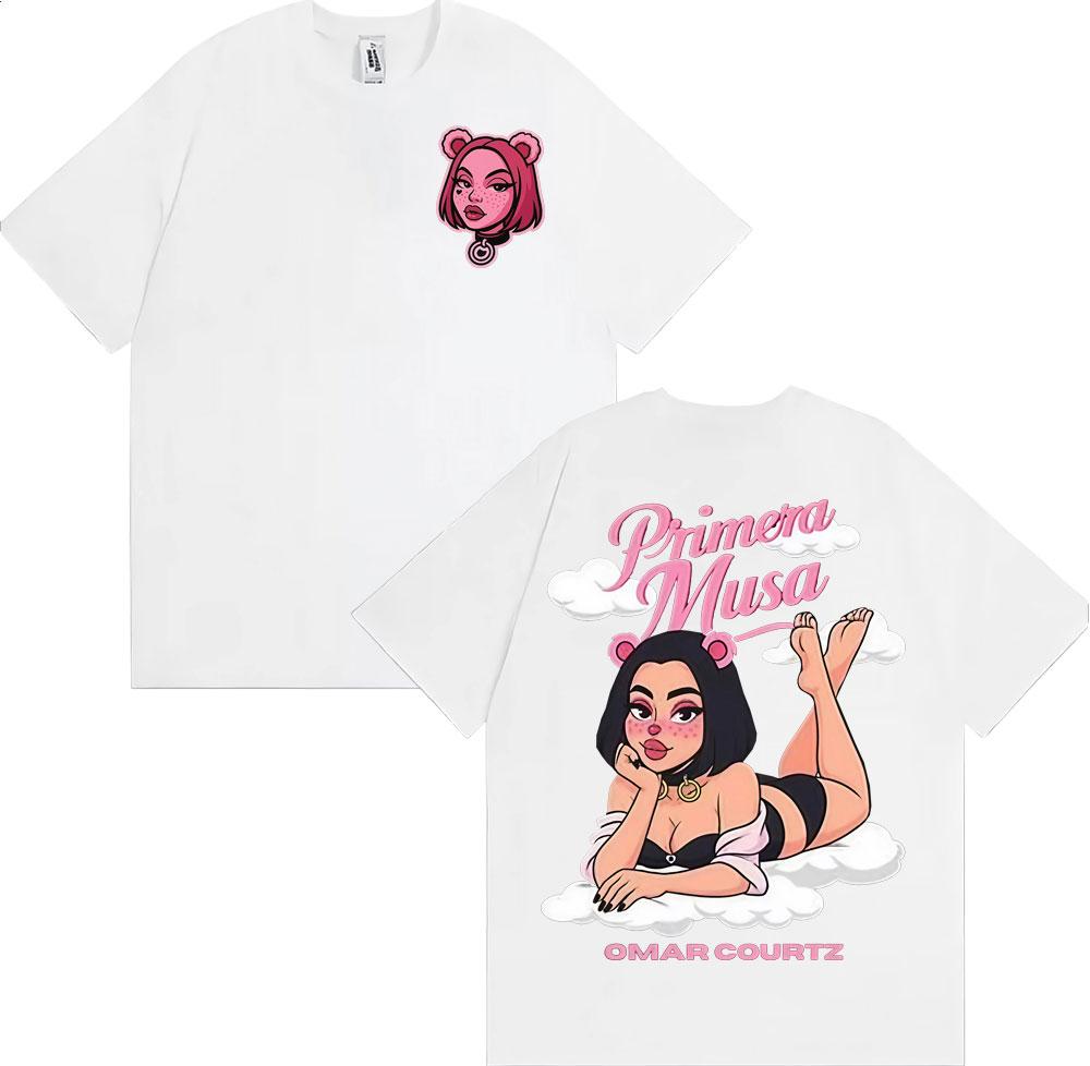 Omar Courtz Primera Musa 2025 Tour Merch Tee Shirt Unisex Women Couples Fashion Aesthetic Tshirt Casual Comfort Oversized T Shirts