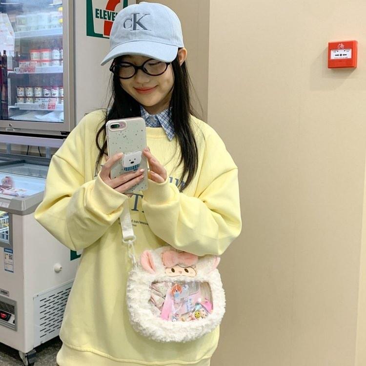 Plush Lamb Cute Large Capacity Backpack For Daily Use And School